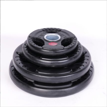 Barbell Weight Plates KG Three Holes Rubber Barbell Weight Plates for Sale